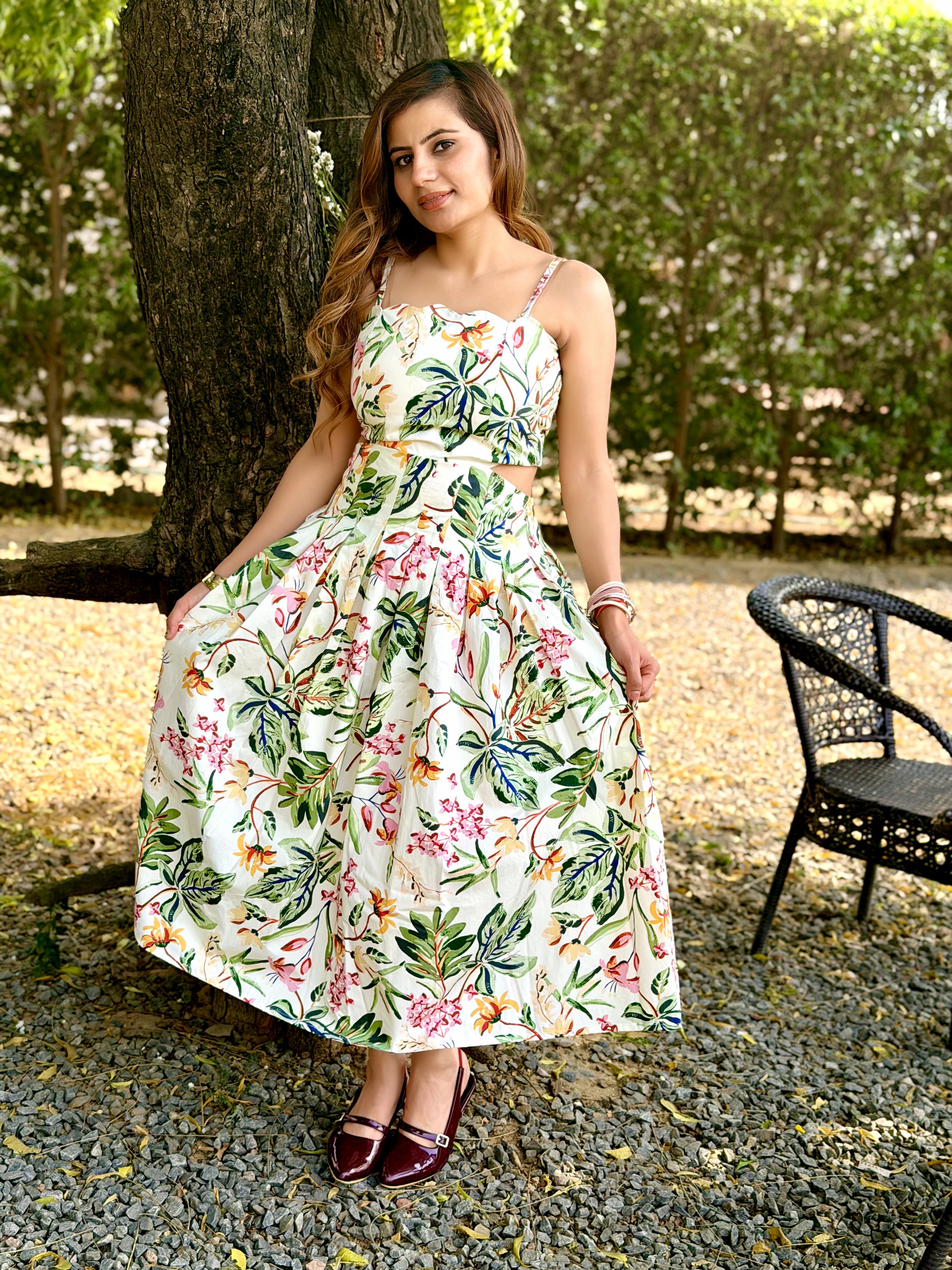 Elara Tie-Back Dress